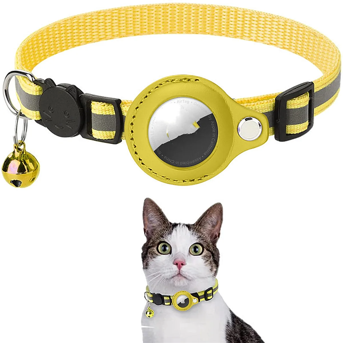 Reflective Collar Waterproof Holder Case For Airtag Air Tag Airtags Protective