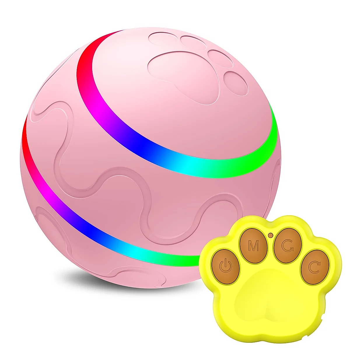 Pet New Cat Wicked Ball Toy Intelligent Ball USB Cat Toys Self Rotating Ball - Image 2