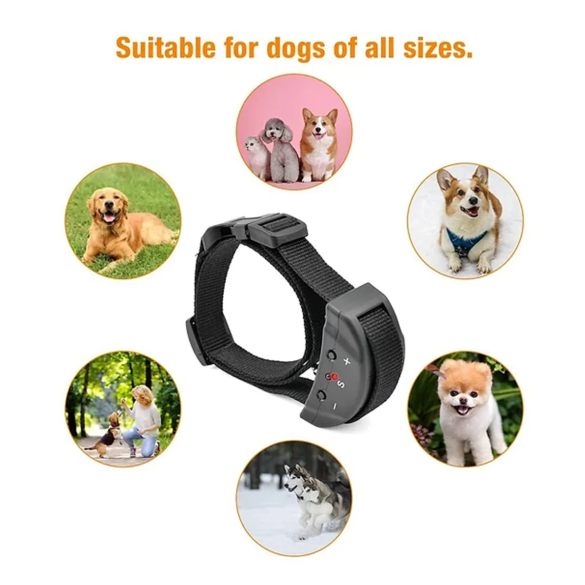Automatic Anti Bark Barking Dog Shock Control Collar Device Large Medium Small - Image 3
