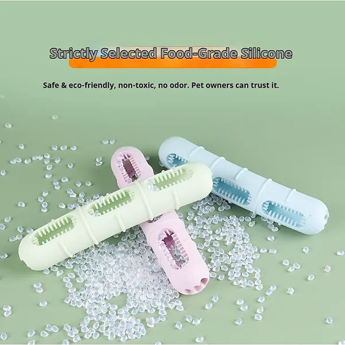DOG Chew Toys For Teeth Cleaning,Pet Sausage Chew Brush,Pet Chew & Clean Buddy - Image 5