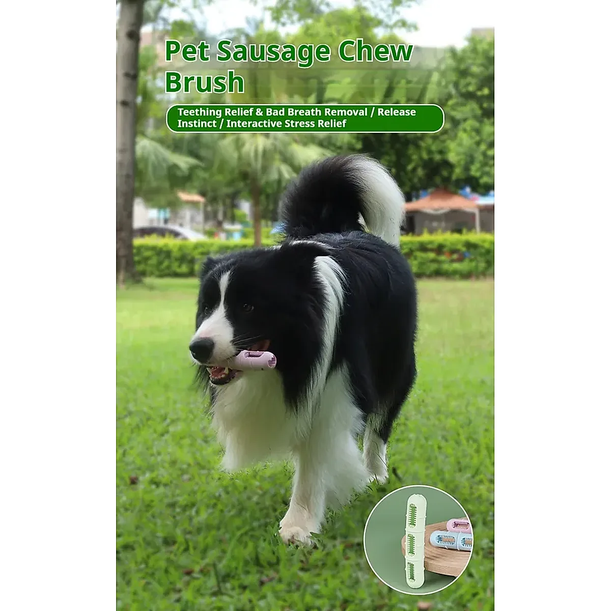 DOG Chew Toys For Teeth Cleaning,Pet Sausage Chew Brush,Pet Chew & Clean Buddy - Image 7