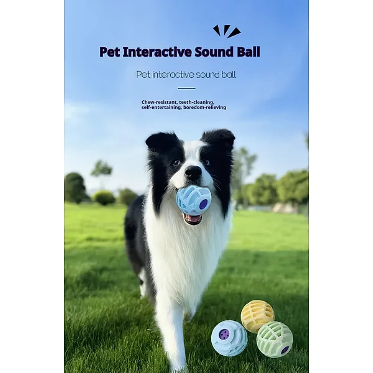 Pet Interactive Sound Ball,The Mellow Dog Cat Pet Voice Ball,Interactive Pet - Image 3