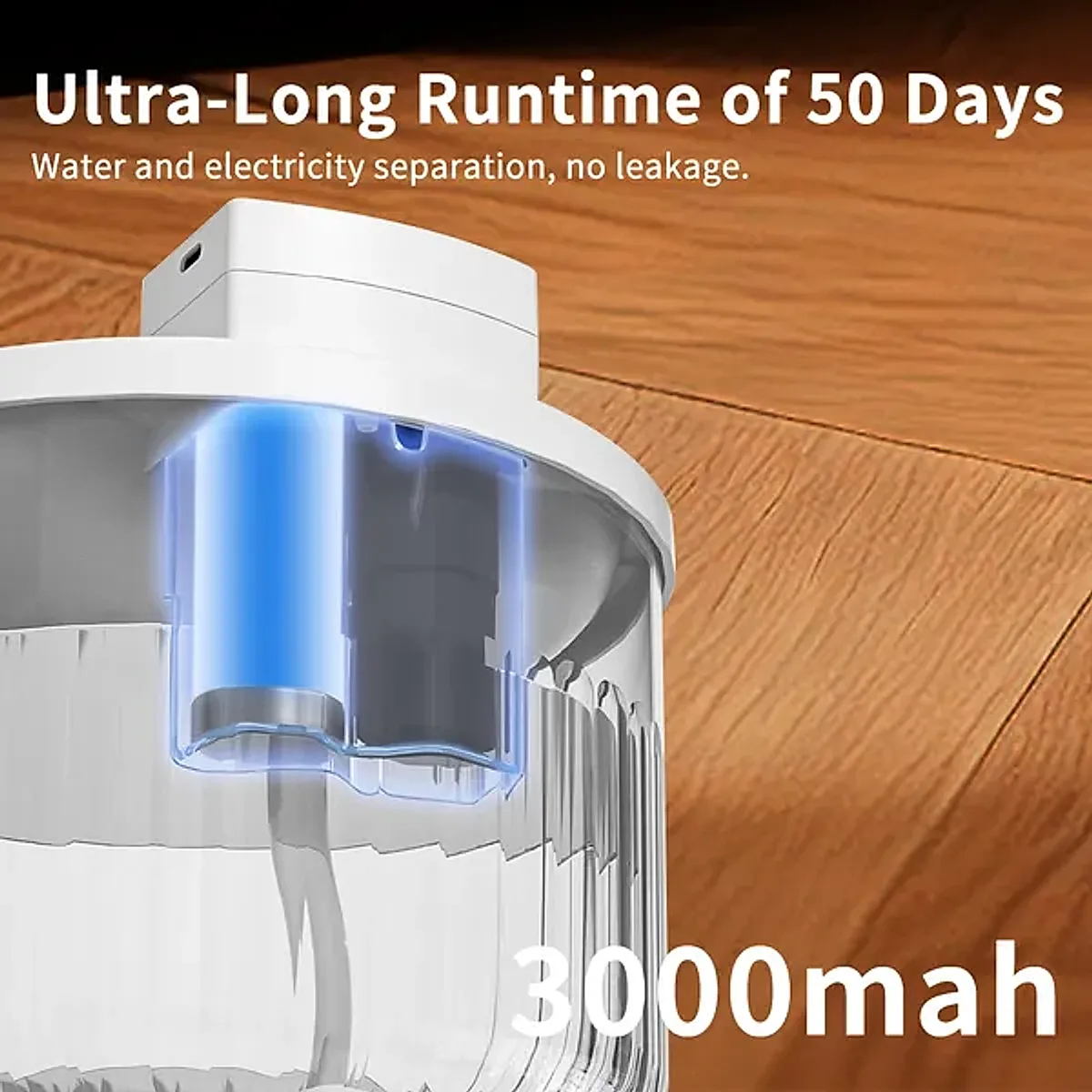 Pet Water Fountain, Large Capacity Automatic Cat Water Dispenser With No Daily - Image 2