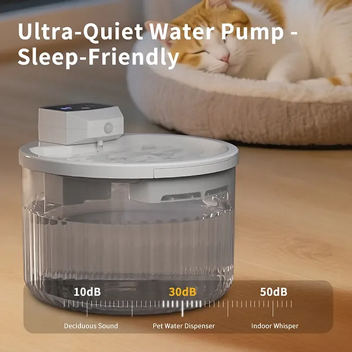 Pet Water Fountain, Large Capacity Automatic Cat Water Dispenser With No Daily - Image 4