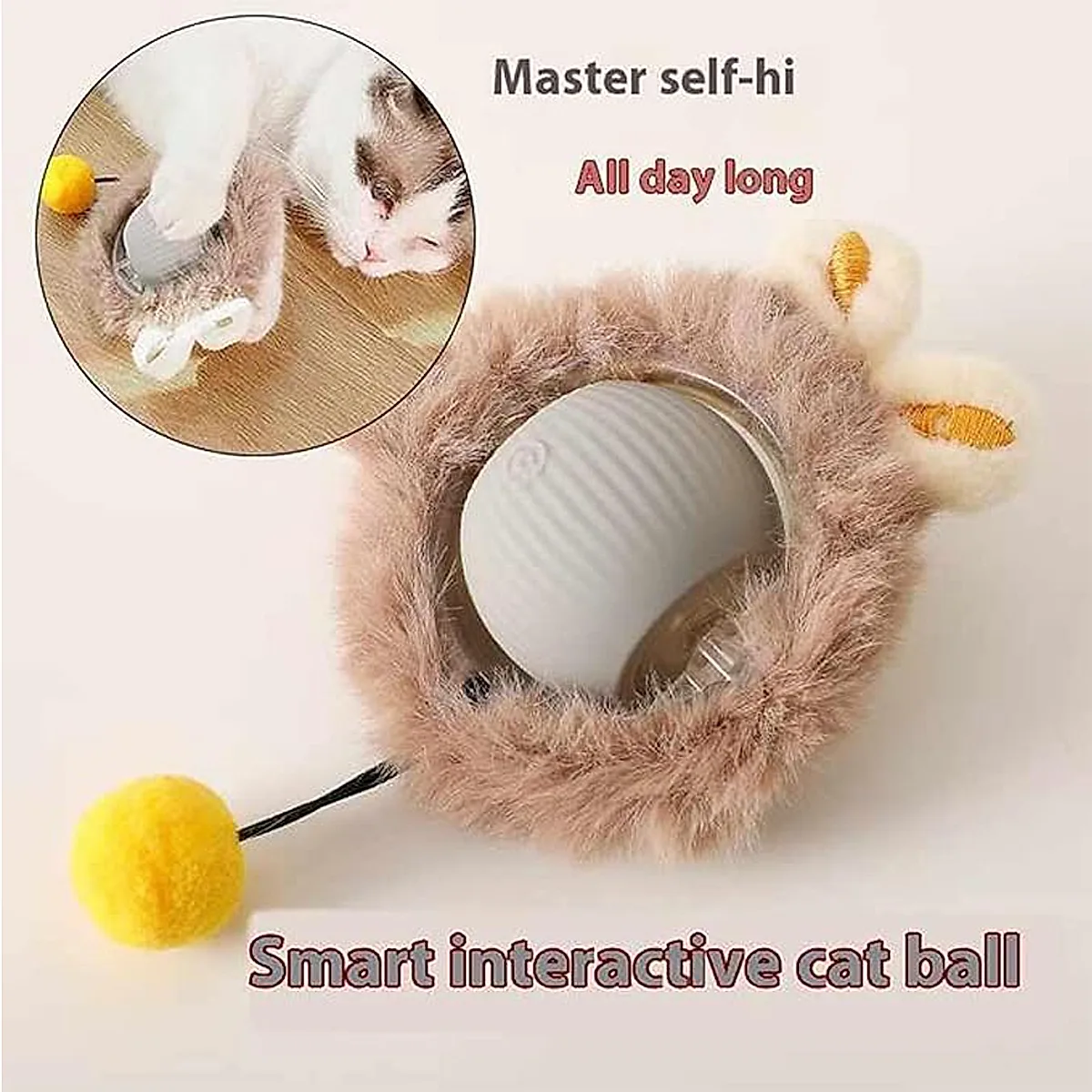Electric Dog Cat Ball Toy,Indoor Large And Small Cat Dog Interactive - Image 2