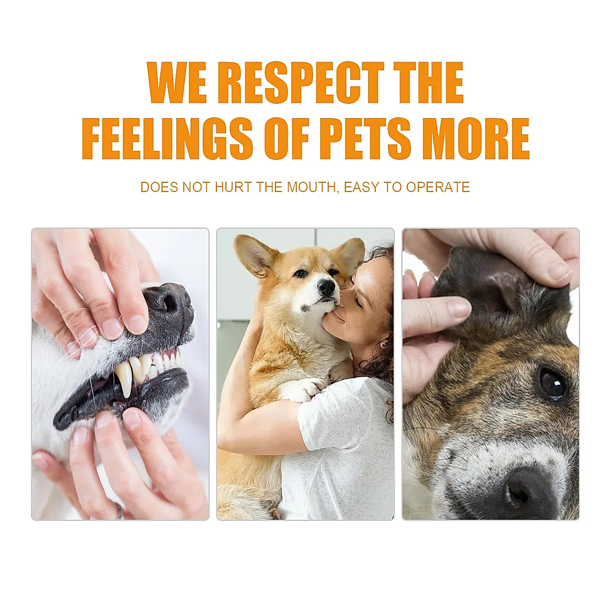 50Pcs Pet Cleaning Finger Wipes, Dog Cat Dental Finger Cot For Plaque Tartar
