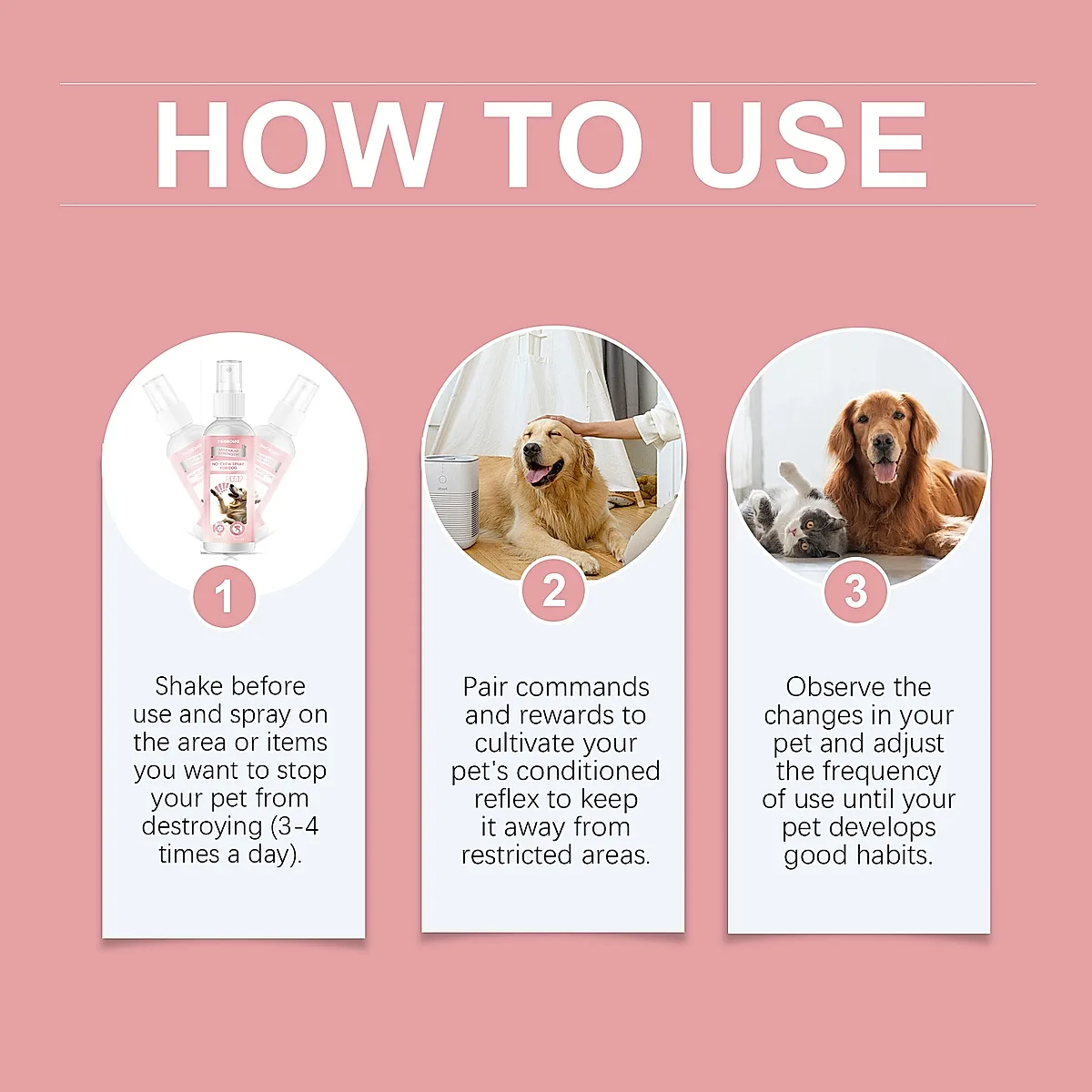 No Chew Spray For Dogs, Anti Chew Deterrent Spray To Stop Pets From Destroying - Image 4