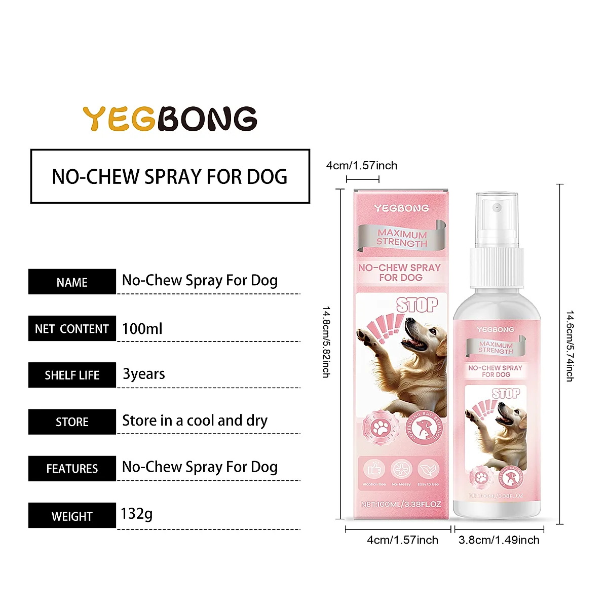 No Chew Spray For Dogs, Anti Chew Deterrent Spray To Stop Pets From Destroying - Image 5
