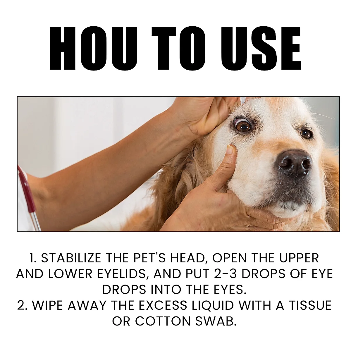 Pet Eye Drops For Dogs & Cats, Gentle Eye Cleaner With Honeysuckle Oil & - Image 5