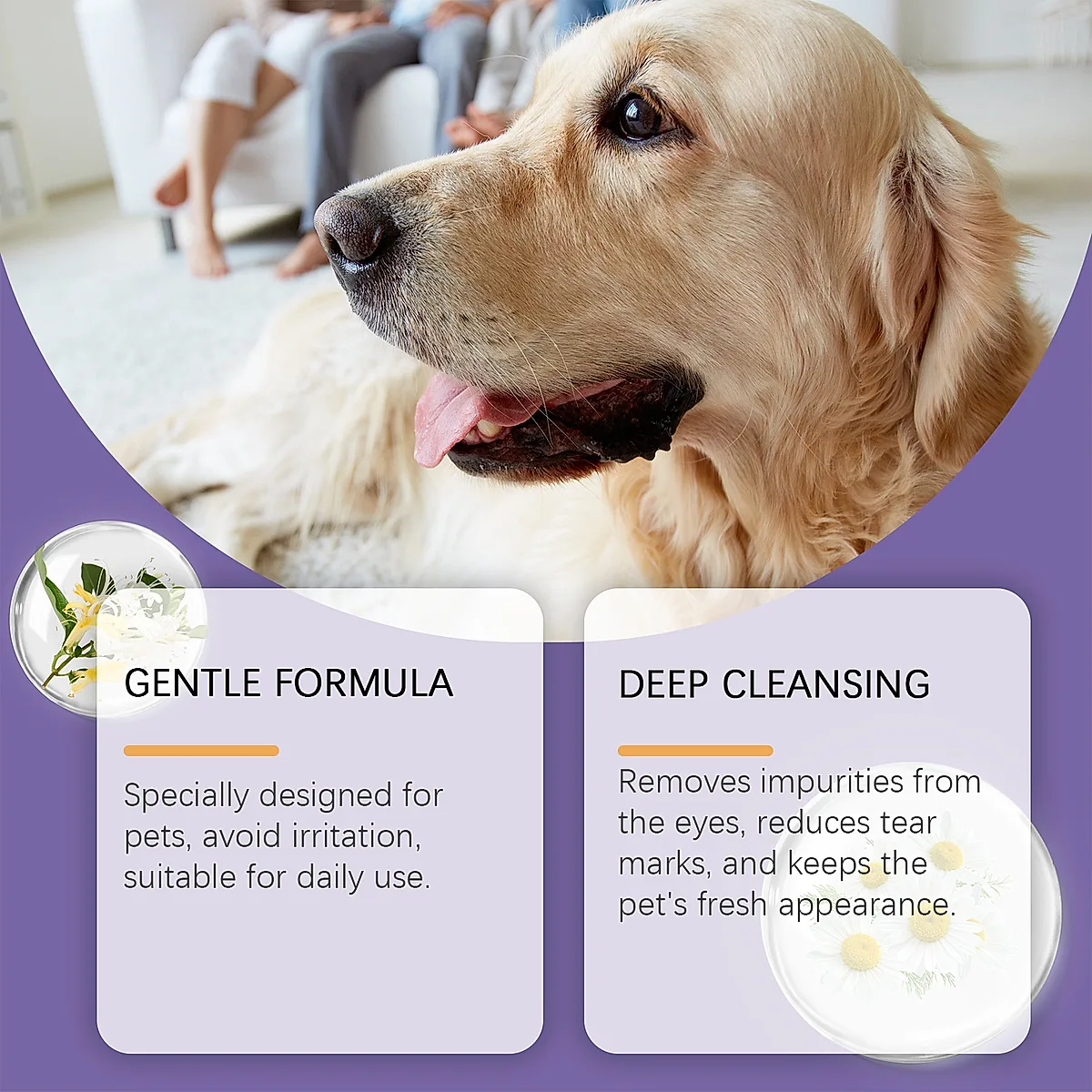 Pet Eye Rinse For Dogs & Cats, Gentle Eye Cleaner Solution With Hyaluronic - Image 4