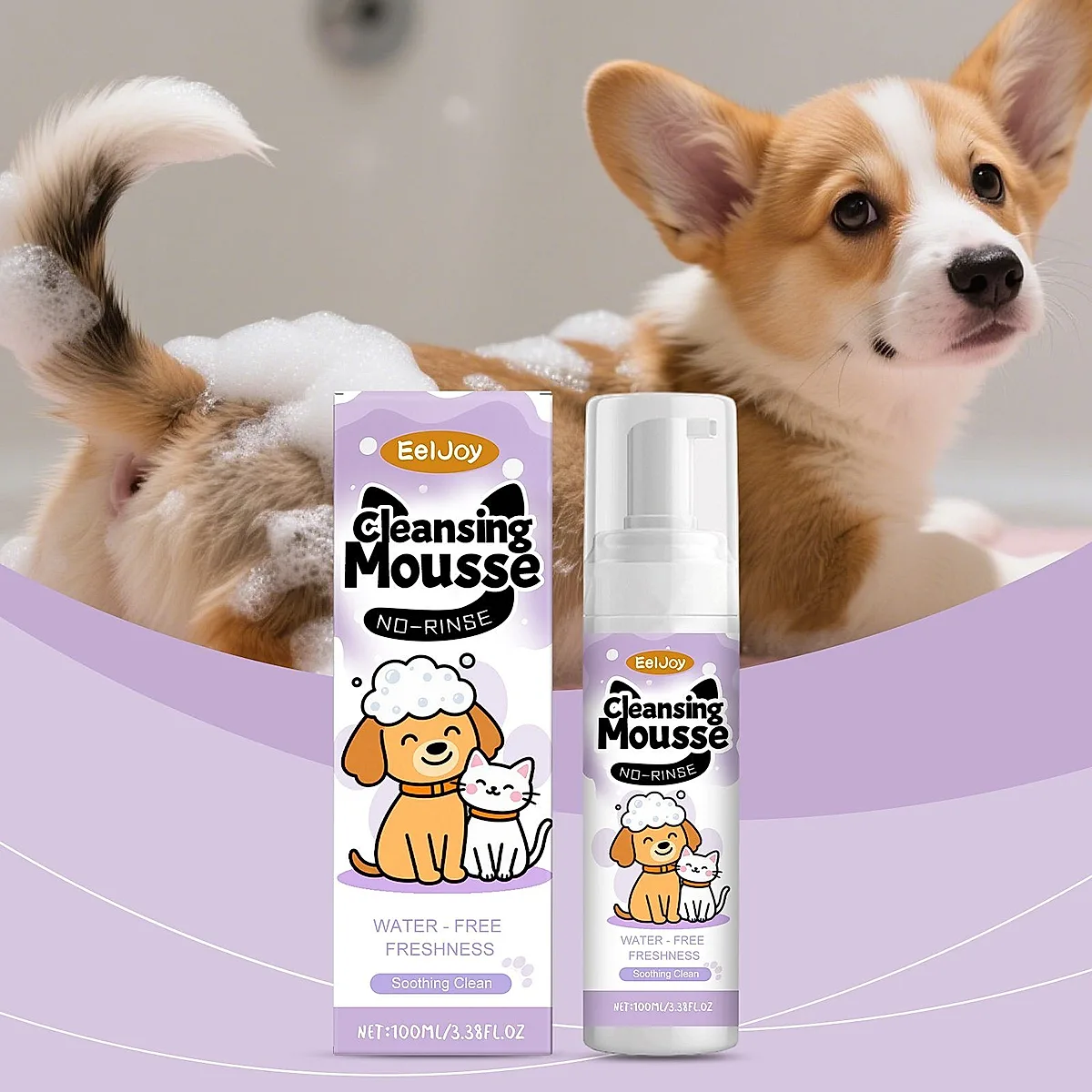 No-Rinse Pet Face Cleansing Mousse, 100 ml - Image 5