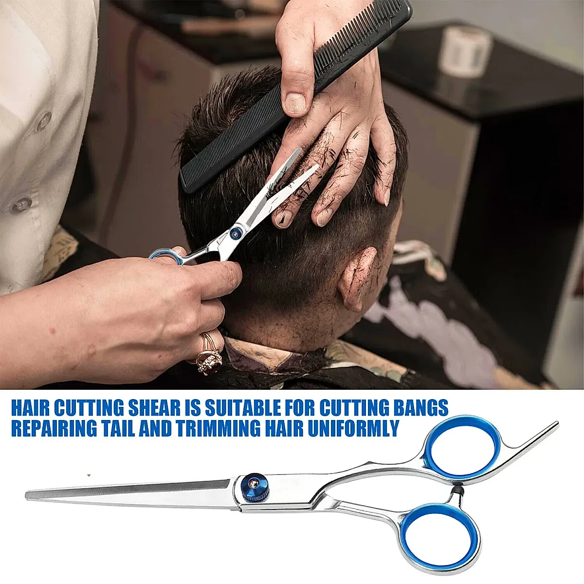 Professional Hair Cutting Thinning Scissors Barber Shears Hairdressing Salon Set - Image 3