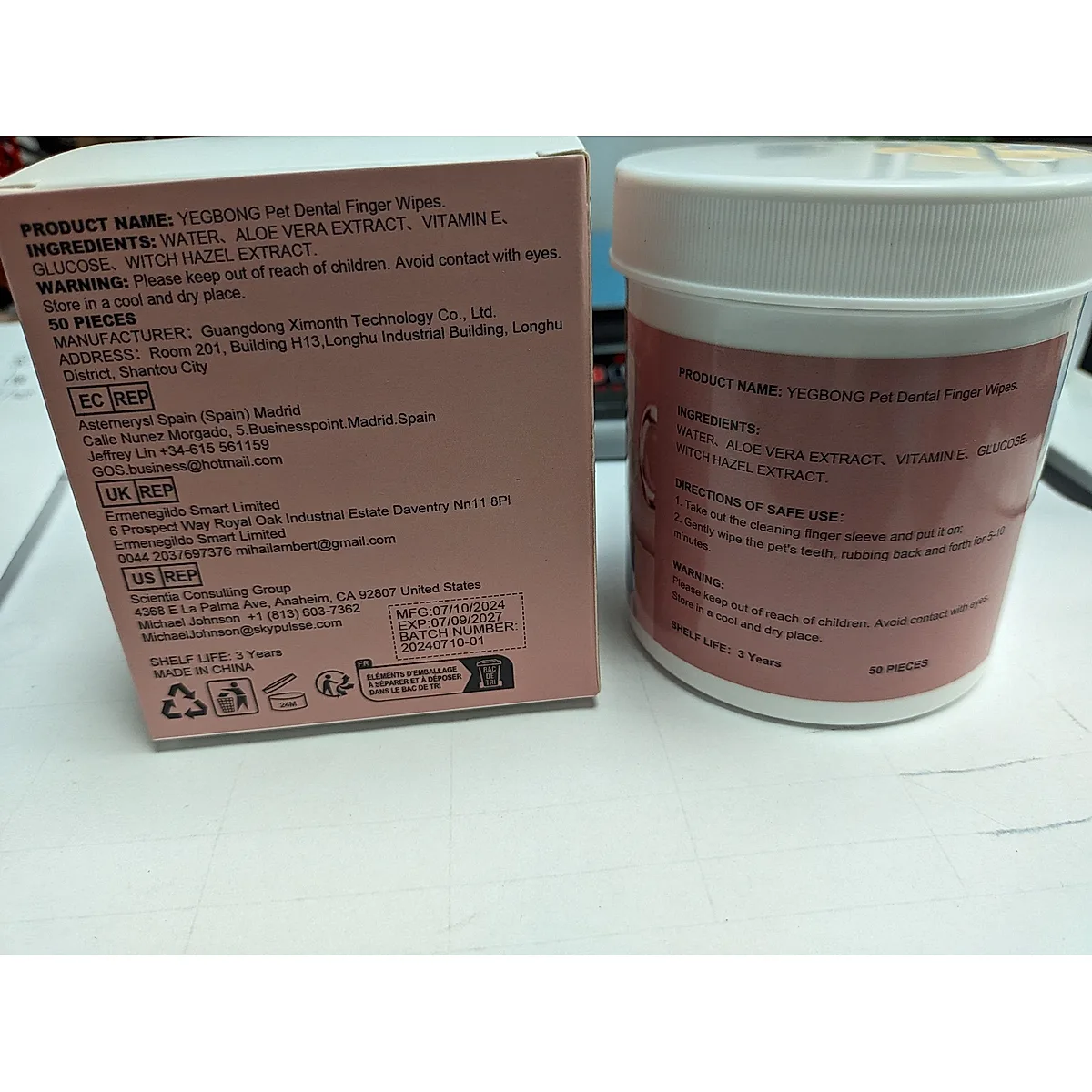 Pet Dental Finger Wipes, 50 Pieces - Image 4