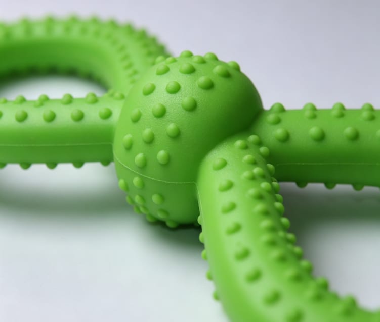 Dog Rubber Dental Chew Ring Toy - Teeth Cleaning