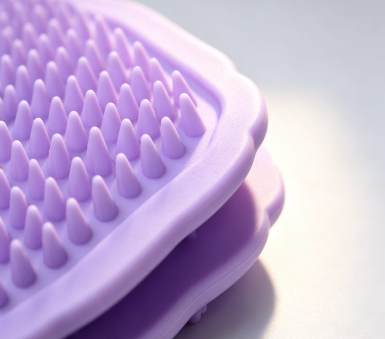 Silicone Pet Grooming Brush - Massage & Deshed - Image 3