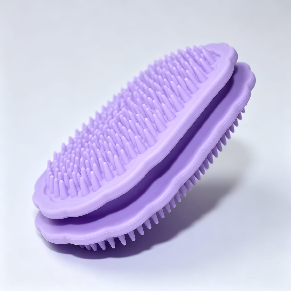 Silicone Pet Grooming Brush - Massage & Deshed - Image 4