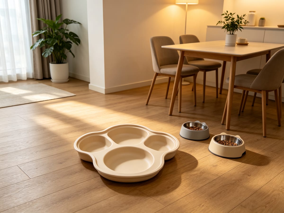 Cat Slow Feeder Mat - 4-Compartment Puzzle Bowl - Image 7
