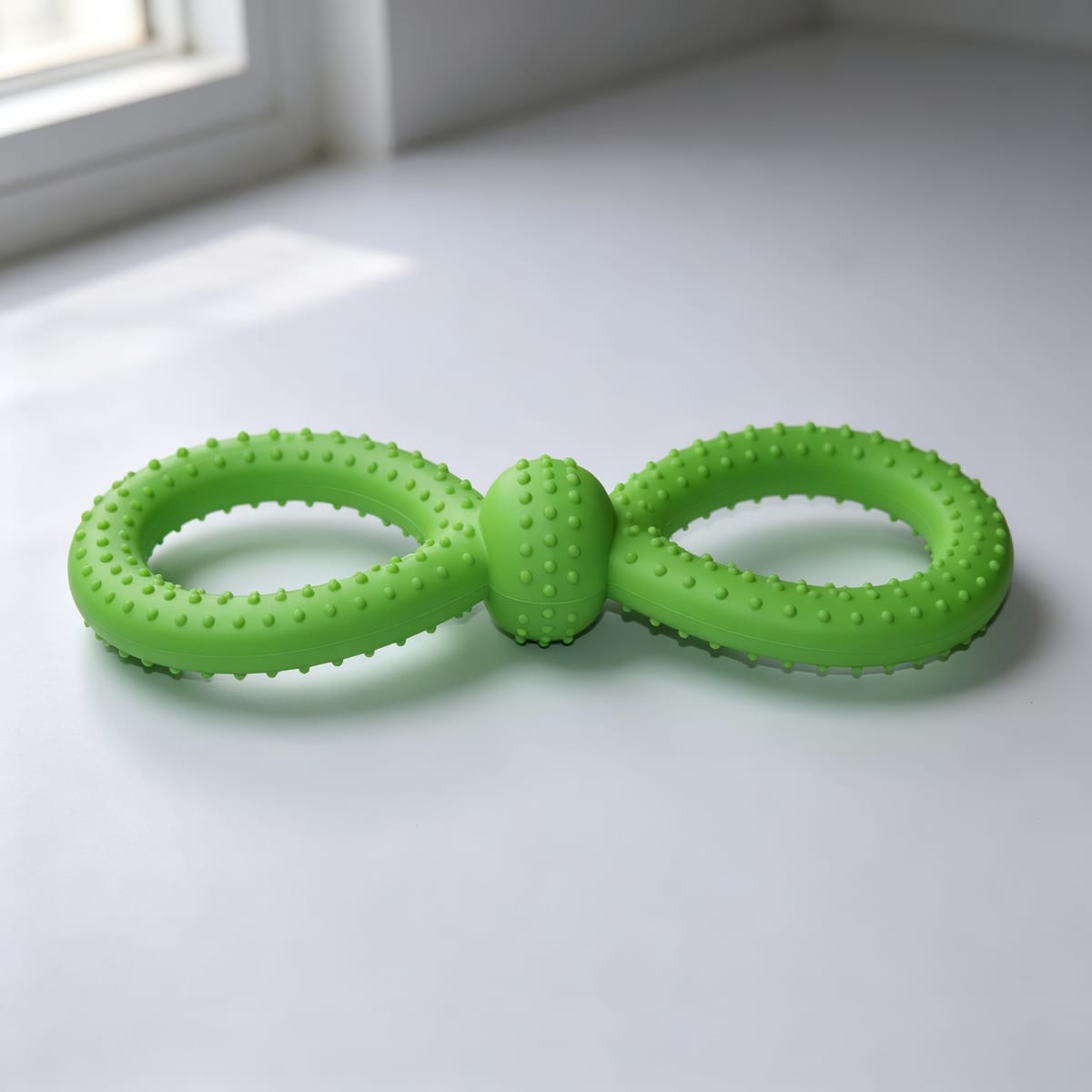 Dog Rubber Dental Chew Ring Toy - Teeth Cleaning - Image 2