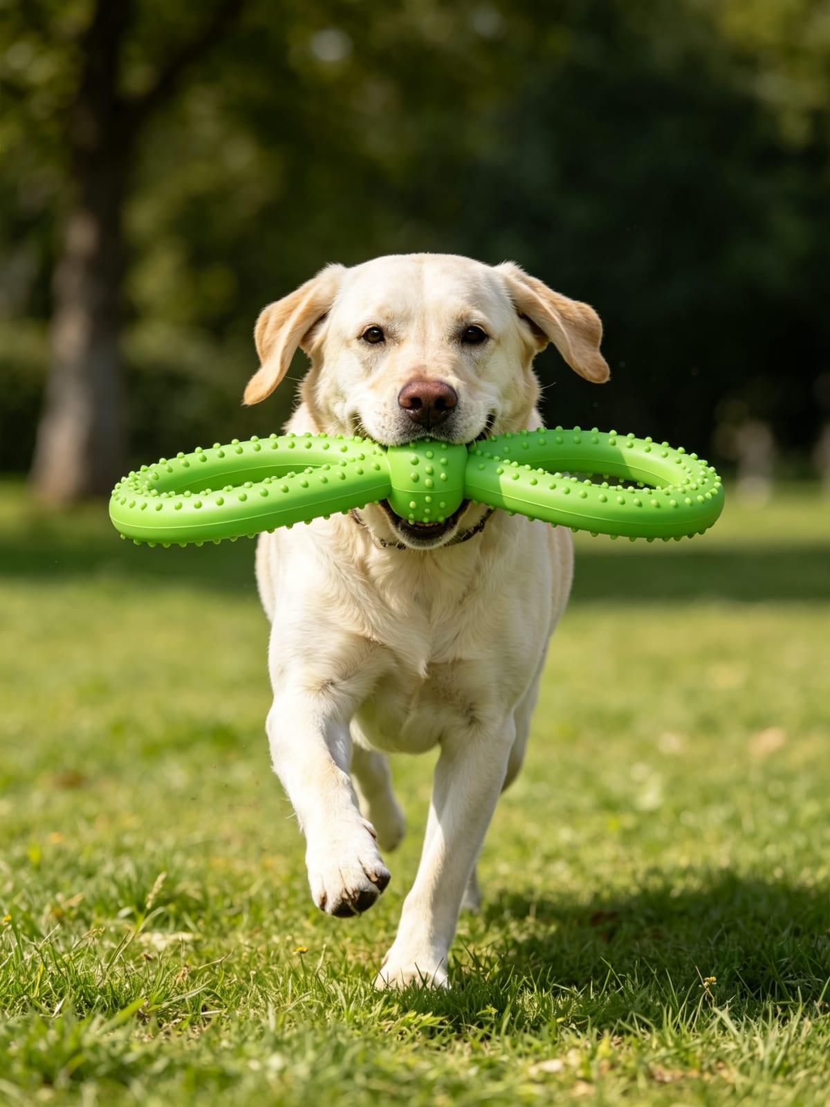 Dog Rubber Dental Chew Ring Toy - Teeth Cleaning - Image 3